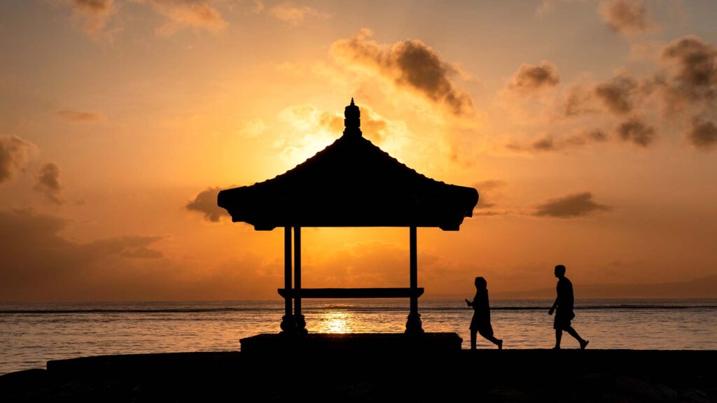 sanur morning view best option in family tour in bali