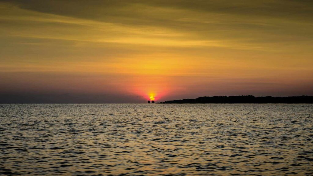 sunset view in west bali