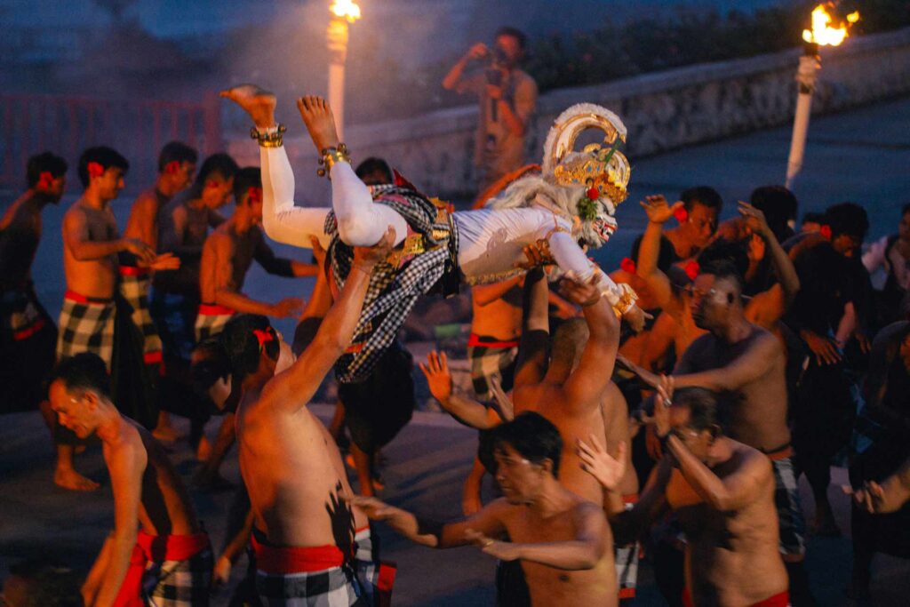 Anoman in kecak dance Bali culture in modern times