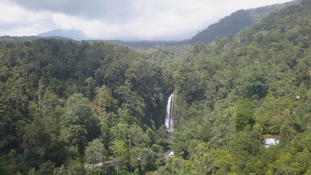 Arial View best waterfall in north bali