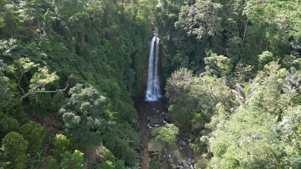 Gitgit Waterfall arial View