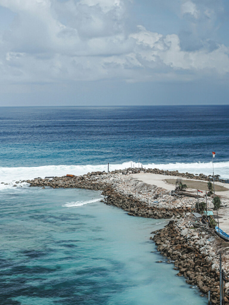 ocean view in melasti beach bali