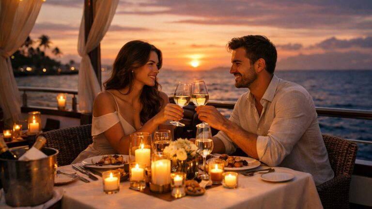 romantic Dinner In Cruise lINE