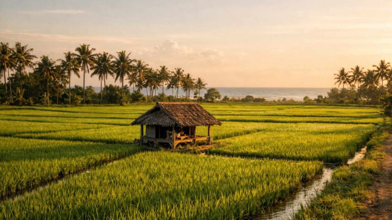 rice teracce in seseh stop on the way